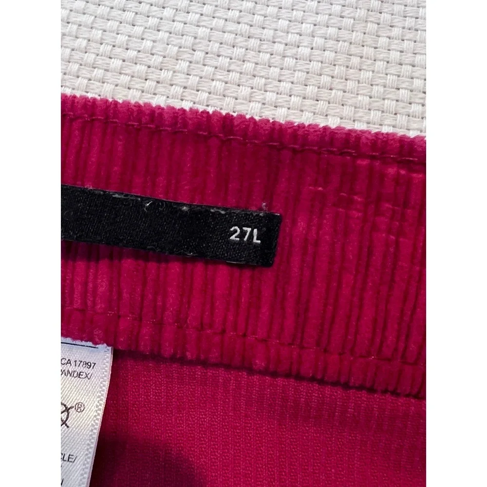 Banana Republic Mens Red Corduroy High Rise Straight‎ Pants Size 30x30 (tag 27L)